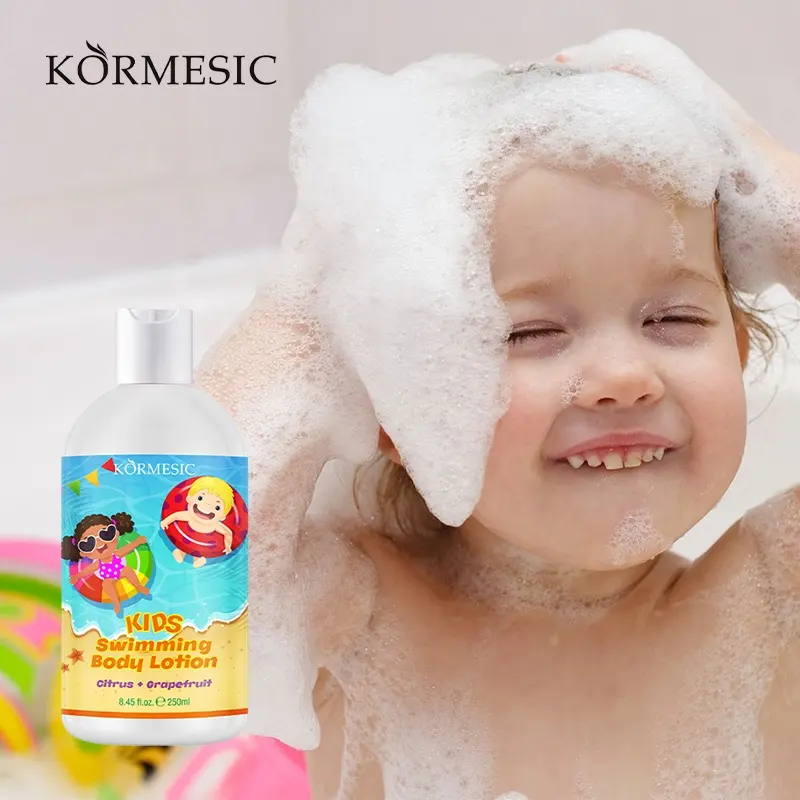 Private Label Kormesisch Oem Baby Huidverzorgingsproducten Babyproducten Olie/Body Wash/ Shampoo/Crème Baby Huidverzorgingsset