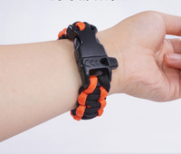 Boucle de bracelet en ABS léger de 15 mm en forme d'arc pour accessoires de bracelet de survie DIY pour le camping et la randonnée en plein air
