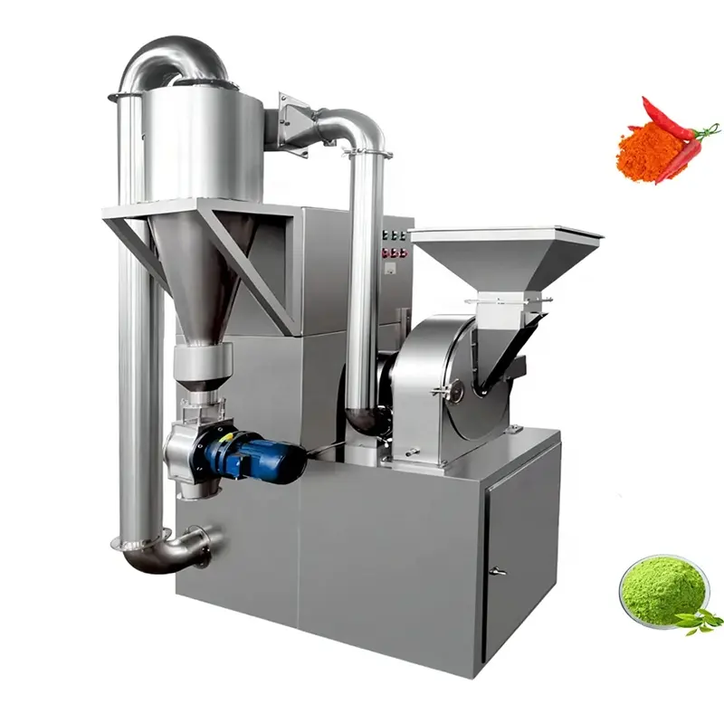 Top Quality Chili Pepper Powder Grinder Crusher Universal Pulverizer Spice Crushing Machine Grinding Machine with Dust Collector