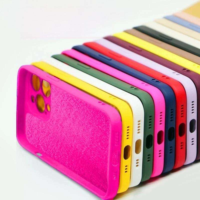 HTYTFC Custodia In Silicone Liquido Per IPhone 16 15 14 13 12 11 - Foto 8