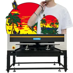 Stampante dtg a doppia stazione a 8 colori di alta qualità a getto d'inchiostro kaiou con stampante di grande formato con testina di stampa i3200 da 4 pezzi