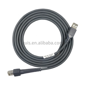 Câble flexible d'USB de scanner de code barres d'OEM au costume de CBA-U01-S07ZAR de RJ50 RJ45 pour le symbole <span class=keywords><strong>LS1203</strong></span> LS4208 LS2208 2208AP etc. - Product Image 1