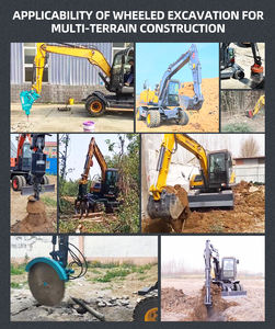 全新<span class=keywords><strong>7</strong></span>吨8吨15吨轮式挖掘机挖掘机玉柴发动机齿轮核心施工土方机械待售 - Product Image 6