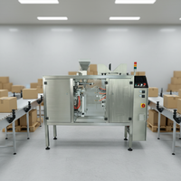 Machine automatique rotative de remplissage et de scellage de sachets préformés pour l'emballage vertical d'huiles alimentaires et de sachets en film
