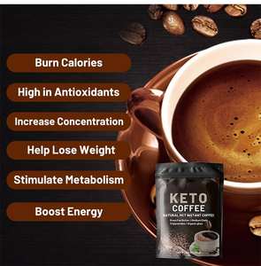 Slim Diet Keto kopi alami, coklat rasa makanan pengganti kopi detoks membakar lemak Plus langsing kontrol berat badan - Product Image 6