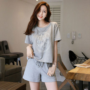 ชุดนอนความร้อนแขนสั้นของ<span class=keywords><strong>ผู้หญิง</strong></span>ชุดเสื้อผ้าใส่ในบ้านกางเกงขาสั้นการ์ตูนหวานสำหรับเด็กผู้หญิง - Product Image 5