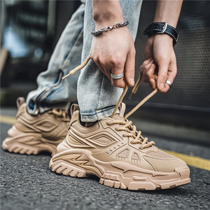 2026 Spring Summer New Breathable Mesh Genuine Leather Casual Sports <b>Shoes</b> <b>Height</b> <b>Increasing</b> Low Heel Thick Sole Rubber <b>Shoes</b> - Product Image 2