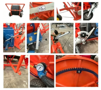 DaringFish 40-120 Système d'irrigation à enrouleur de tuyau, pulvérisateur mobile auto-rétractable en métal robuste