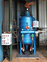 Machine portative de sablage de polissage de métal de grenaille d'acier abrasif