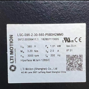 LSC-096-2-30-560-P5B0H2MM0 มอเตอร์ AC ของแท้ 100% 3000 รอบต่อนาที - Product Image 2