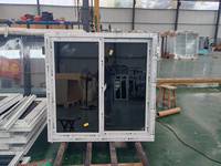Günstiges Vinyl-Schiebefenster mit Fliegengitter Dreifachverglasung Schalldicht Hurrikan-Sicher PVC-Rahmen Modernes Design Energieeffizient Hotel Küche