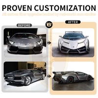 Pour Lamborghini Aventador LP700 Kit carrosserie mise à niveau Veneno Style pare-chocs avant jupe latérale garde-boue arrière panneau Spoiler coffre couvercle Bodykit