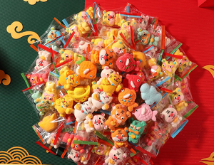 Zucchero filato di marshmallow del fumetto variopinto delizioso di progettazione divertente halal dell'oem per i bambini - Product Image 5