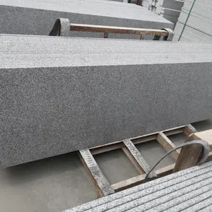 Toptan granit karo 600x1200 gri doğal taş döşeme cilalı yüzey G684 gri granit yer karosu banyo çini için