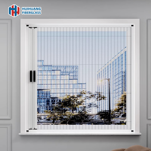 Thiết kế hiện đại dù để che nắng màn hình lưới muỗi cửa sổ/cửa với Pleated Màn Hình Côn Trùng Màn di động tổ ong trong màu đen - Product Image 2