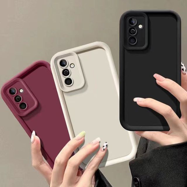 For Samsung A15/A55 Compatible Soft Silicon TPU Electroplate Craft Diamond Sand Design Phone Case Enhances Mobile Phone Grip for
