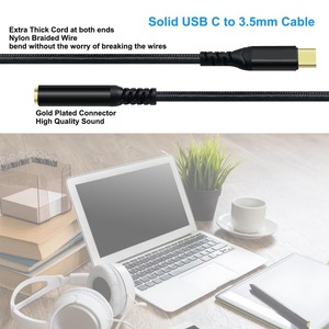 <span class=keywords><strong>Adaptateur</strong></span> <span class=keywords><strong>USB</strong></span> C <span class=keywords><strong>vers</strong></span> 3,5 mm en nylon tressé, <span class=keywords><strong>adaptateur</strong></span> audio <span class=keywords><strong>pour</strong></span> <span class=keywords><strong>casque</strong></span> AUX, câble <span class=keywords><strong>adaptateur</strong></span> <span class=keywords><strong>pour</strong></span> haut-parleur, <span class=keywords><strong>casque</strong></span>, microphone externe TRRS - Product Image 6
