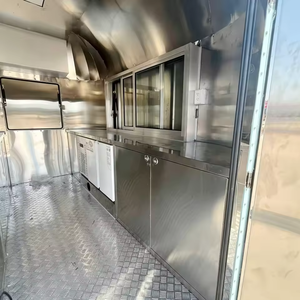 Camión de Comida Retro Auron de 4.8m con Carrocería de Aluminio, Eje Único, 2 Ruedas, Remolque de Cocina Móvil para Exteriores con Espacio de Preparación y Energía Integrada - Product Image 6