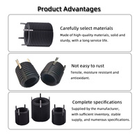 Inserts filetés autobloquants en acier au carbone, fixation robuste, norme ISO, manchon fileté en plastique entièrement fileté pour turbocompresseur