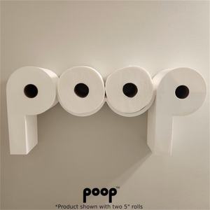 Interesante Soporte para Papel Higiénico, Decoración de Pared para Baño, Porta Papel Higiénico con Diseño de Popó - Product Image 1