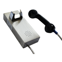 Téléphone de prison anti-vandalisme analogique Ip Téléphones publics industriels robustes Pas de clavier Ligne directe de numérotation automatique Téléphone anti-vandalisme Voip Sip