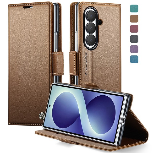 Wholesale Caseme Side Clip PU Wallet Phone Case Multi Card Slots Protective Cover for Samsung Z Fold 8 Ultra /8 /7/Flip 7FE/6