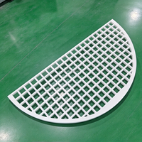 Plaque de tamis en PTFE découpée sur mesure par CNC, de forme spéciale, creuse, haute pureté, sans écoulement, avec grille de support en PTFE