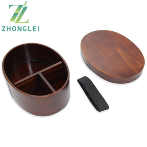 Boîte à Lunch en bois cuisine enfants, Bento de Style japonais pour enfants à l'école, vaisselle boîtes de bol organisateur de voyage 4 pièces - Product Image 3