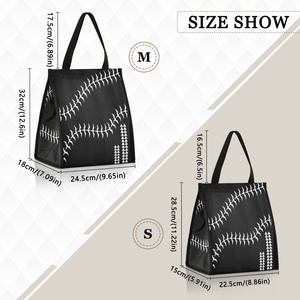 Sac isotherme réutilisable Aloha Collection, motif oiseaux Iwa noirs, impression personnalisée, sac à déjeuner écologique, sacs à déjeuner hawaïens - Product Image 3