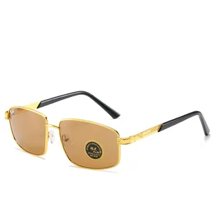 2022 lenti in vetro temperato tawny metallo per uomo guida ciclismo fille linea lunettes de luxe 89 tipi di occhiali da sole di lusso