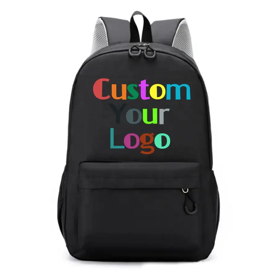 مخصص شعار خفيفة الوزن للماء الاطفال طالب مراهق حقيبة المدرسة الأسود نوعية جيدة الحقائب المدرسية