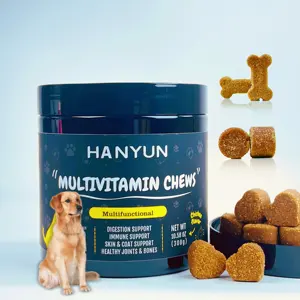 Suplementos multifuncionais do cão do oem 10 em 1, vitamina orgânica do animal de estimação da pele macia, macia, suplemento vitamina do cão