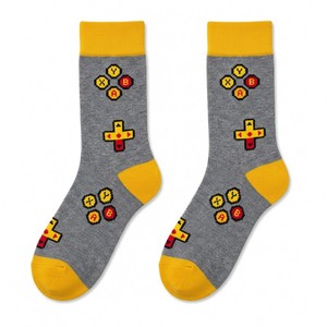 Chaussettes en coton peigné de qualité supérieure, motif jacquard rétro Pixel <span class=keywords><strong>Tetris</strong></span>, chaussettes décontractées amusantes pour hommes et femmes - Product Image 2