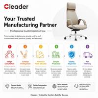 Chaise de bureau exécutive en cuir haut de gamme avec base à roulettes robuste, dossier haut, inclinable et réglable, et siège coulissant premium
