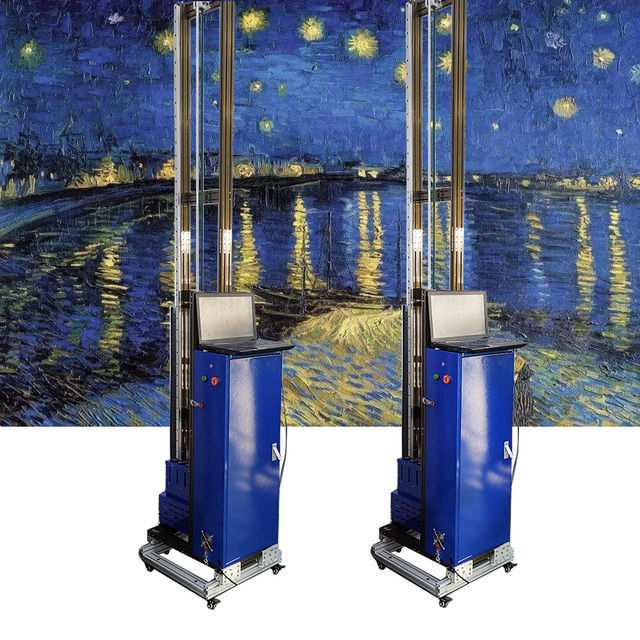 Outdoor Indoor 3D Art Wall Printer Robot Automatic UV Vertical Wall Printing Machine