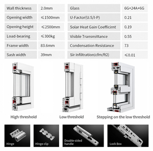 หน้าต่างบานเปิด UPVC ยี่ห้อ AOSTTER ประกอบสำเร็จพร้อมติดตั้งง่าย พร้อมครีบยึดและคู่มือการติดตั้งอย่างมืออาชีพสำหรับโครงการ - Product Image 5
