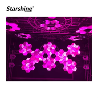 Mur vidéo intérieur P4 P5 cabine de DJ créative écran d'affichage à LED discothèque Triangle hexagonal de forme irrégulière 4mm mur vidéo LED