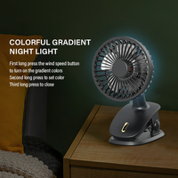 Mini-ventilateur portable USB et électrique à clipser pour chambre à coucher, type Purness