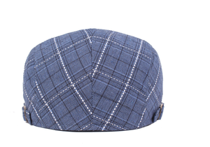 Venta al por mayor baratos hombres mujeres Plaid boinas Primavera Verano fino estilo británico Newsboy Cap Retro Cabbie sombrero artístico sombreros Peaked Painte - Product Image 5