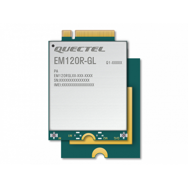 LTE Cat 12 Module EM120R-GL M.2 for IoT/M2M Applications, Max. Downlink 600Mbps / 150Mbps Uplink Under LTE
