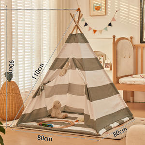 Adorable tente <span class=keywords><strong>tipi</strong></span> pour tout-petits, idéale pour les activités de jeu à l'intérieur et ajoutant une touche de charme à la <span class=keywords><strong>d</strong></span>écoration de la chambre des enfants - Product Image 1