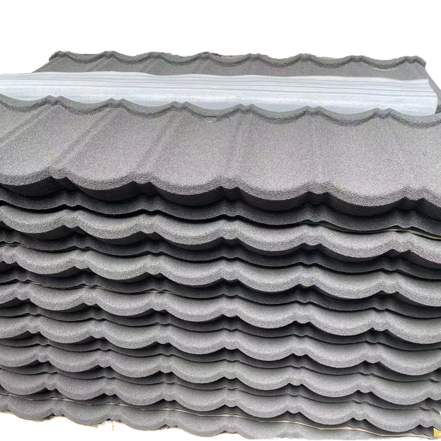 Innovative Modern Design Stone Coated Metal Roof Tiles Heat Resistant Building Material 5+ Year Warranty for Villa Construction