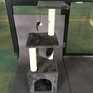 Wholesale Sisal Castle Modern Large Big Climbing Scratch Pet Scratcher Wood Condo Furniture Tower Cat Tree