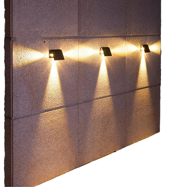 Waterproof Outdoor LED Garden Lights Solar-Powered Wall Decor with Smart Light Control for Fence Patio Garden