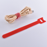 Attaches de câble en nylon en gros d'usine 100mm crochet et boucle autobloquants 12mm de largeur réutilisables