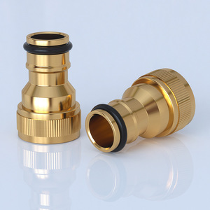 Connecteur de tuyau en cuivre Guoma Ruixiang, filetage interne de 1/4 pouce à raccord rapide de 1/2 pouce pour tuyaux en PVC d'eau et d'huile - Product Image 1