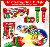 Torche de Projection Lumineuse dans le Noir, Jouet de Noël, Cadeau pour Enfants de 2 à 7 Ans, Jouets Éducatifs Amusants Anti-Stress en Plastique ABS, Sans Batterie, Personnalisable