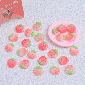 Mô Phỏng Mini Dâu Tây Flatback Nhựa Cabochon Cho Điện Thoại Phụ Kiện Tóc DIY Scrapbooking Trang Trí Thủ Công - Product Image 1