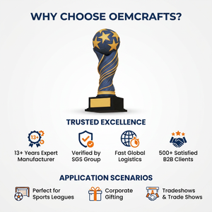 Trofeo di Football Americano in Stile Fantasy, Statua del Giocatore in Resina Dipinta a Mano, Premio per Campionati, Vendita all'Ingrosso OEM/ODM - Product Image 6