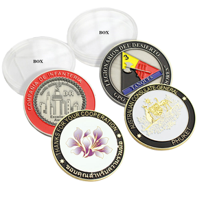 Juego <span class=keywords><strong>de</strong></span> Monedas Conmemorativas Personalizadas, Directo <span class=keywords><strong>de</strong></span> Fábrica, Sin Pedido Mínimo, Venta al Por Mayor, Relieve 3D, Baño <span class=keywords><strong>de</strong></span> <span class=keywords><strong>Oro</strong></span>, Esmalte, Recuerdo Coleccionable, Caja <span class=keywords><strong>de</strong></span> Regalo OEM - Product Image 1